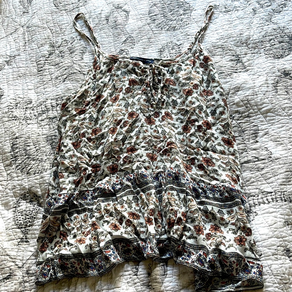 Floral a&e tank